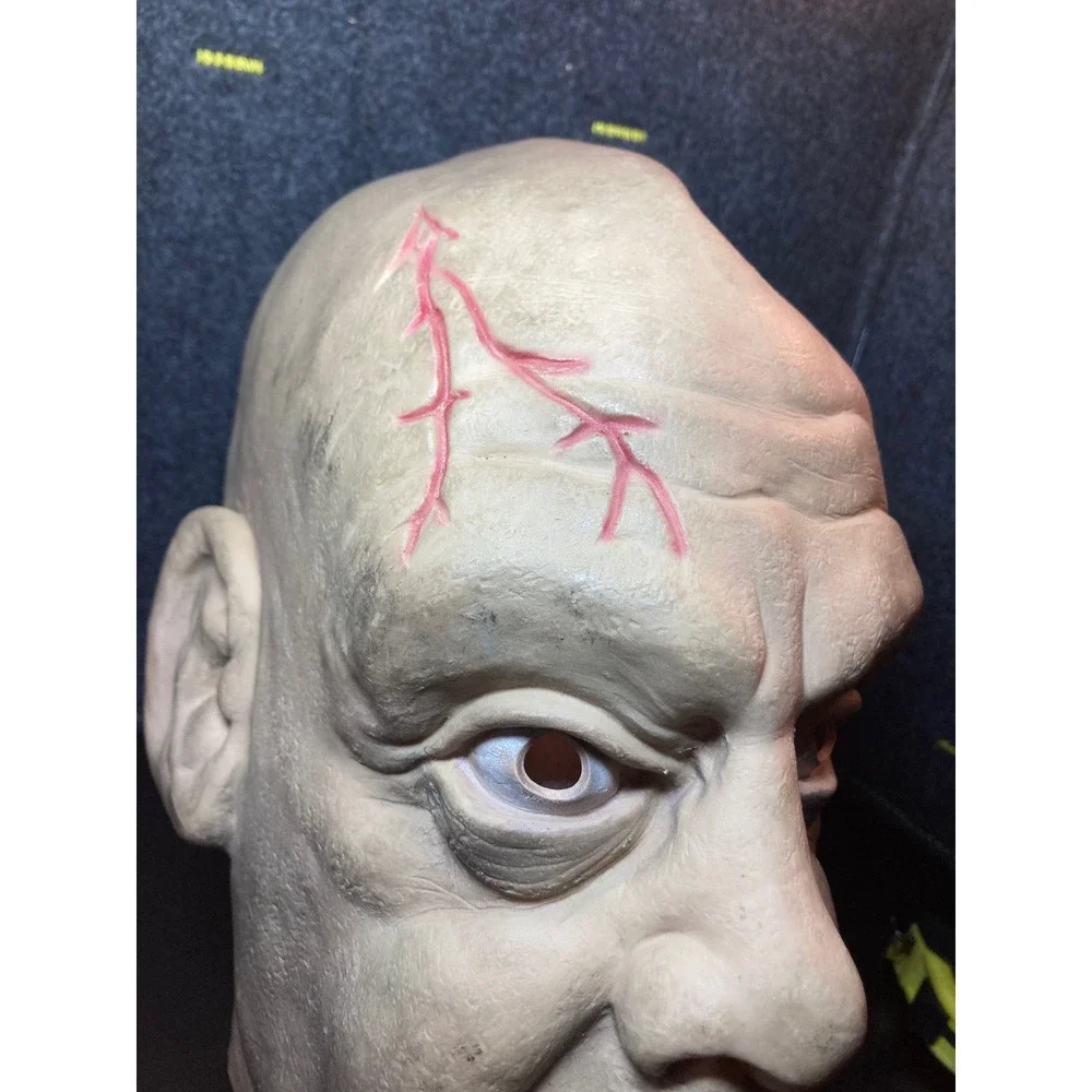 Vintage 1977 Don Post Studios Latex Mask Scarred Man Horror Halloween Rare